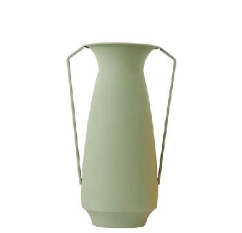 Powder coated iron vase - Vase metal decoratif H.42